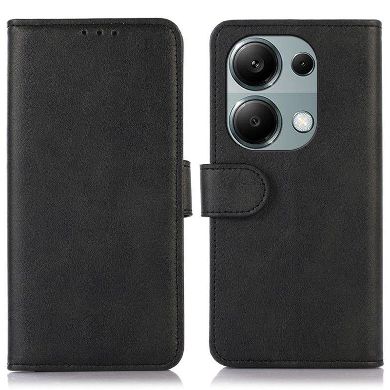 Læder Cover Xiaomi Redmi Note 13 4g Lædereffekt