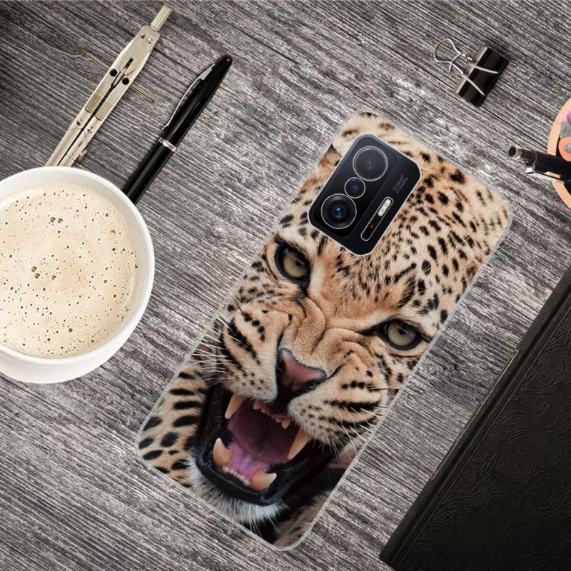 Cover Xiaomi 11T / 11T Pro Anti-fald Brølende Leopard