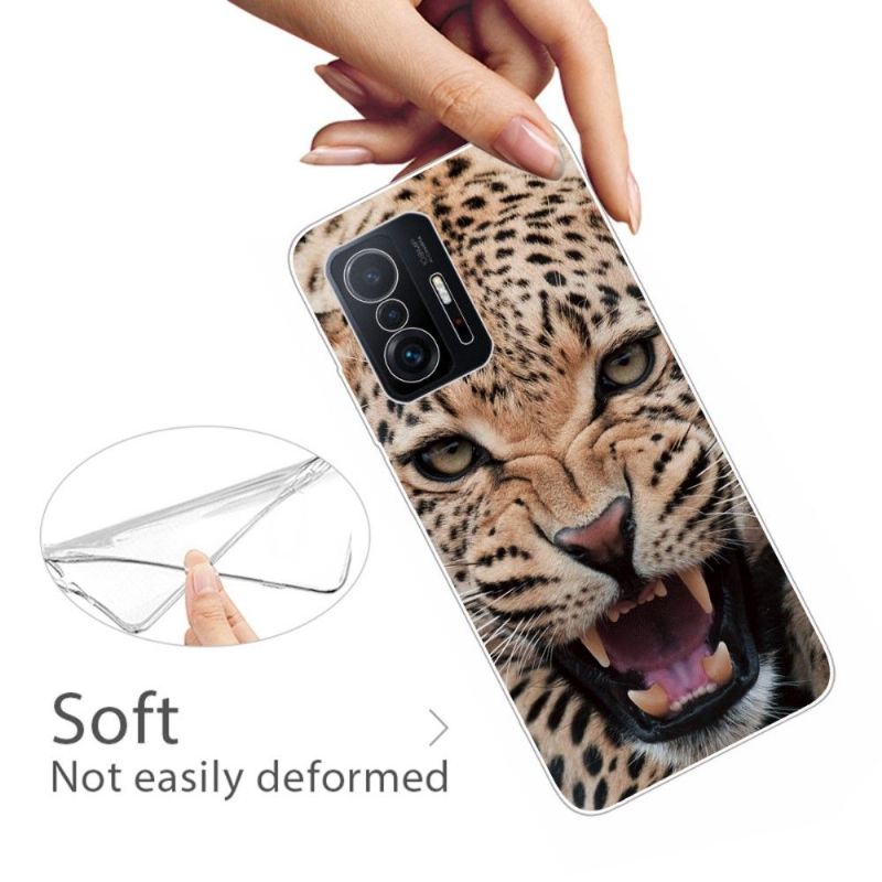 Cover Xiaomi 11T / 11T Pro Anti-fald Brølende Leopard