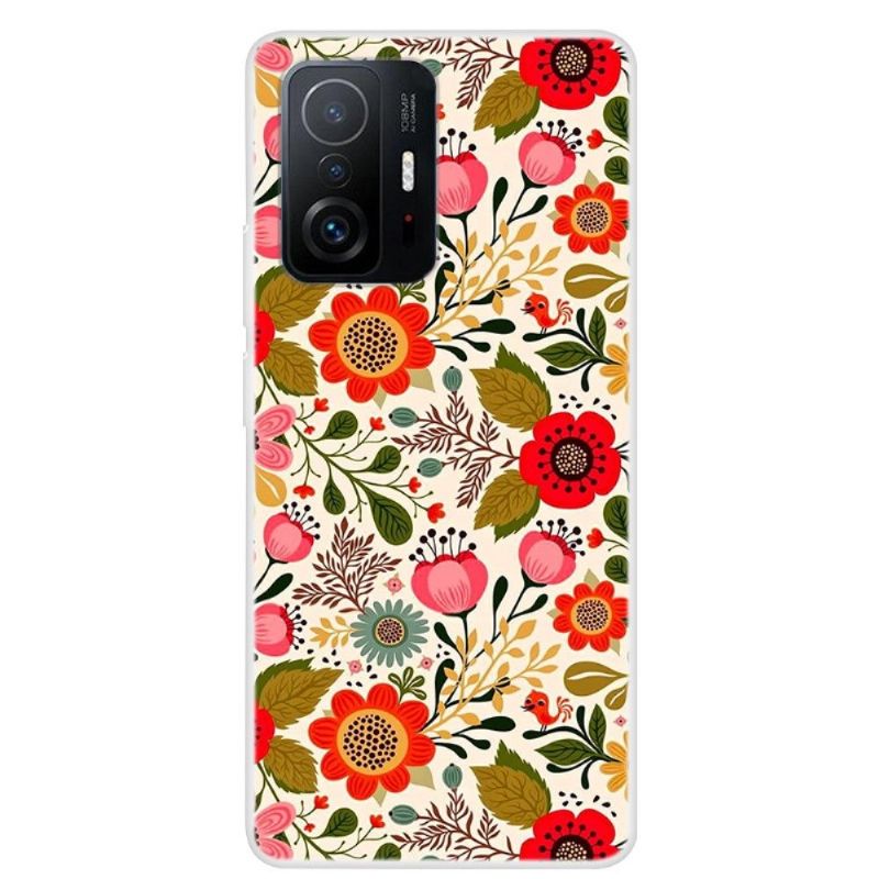Cover Xiaomi 11T / 11T Pro Farverige Blomster