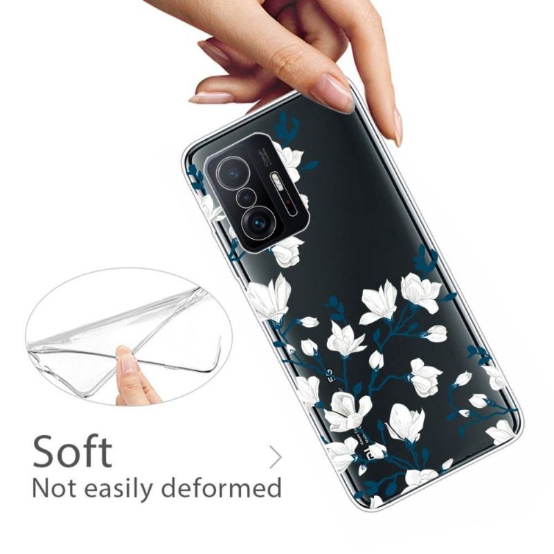 Cover Xiaomi 11T / 11T Pro Hvide Blomster