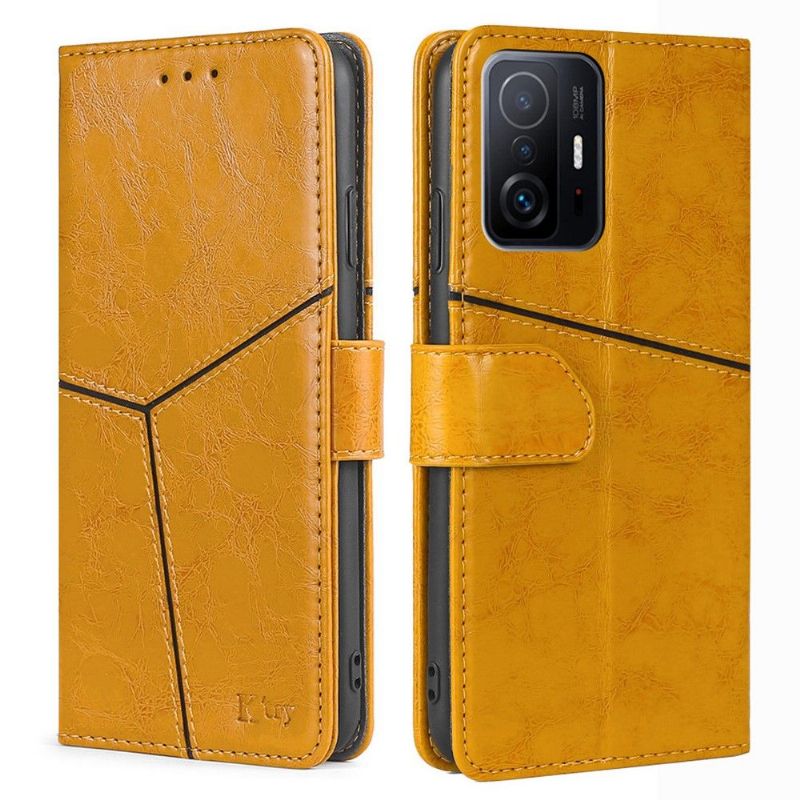 Flip Cover Xiaomi 11T / 11T Pro Anti-fald Retro Linjer