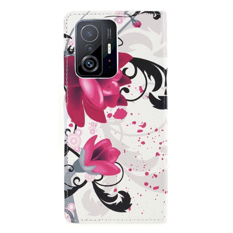 Flip Cover Xiaomi 11T / 11T Pro Lotusblomster