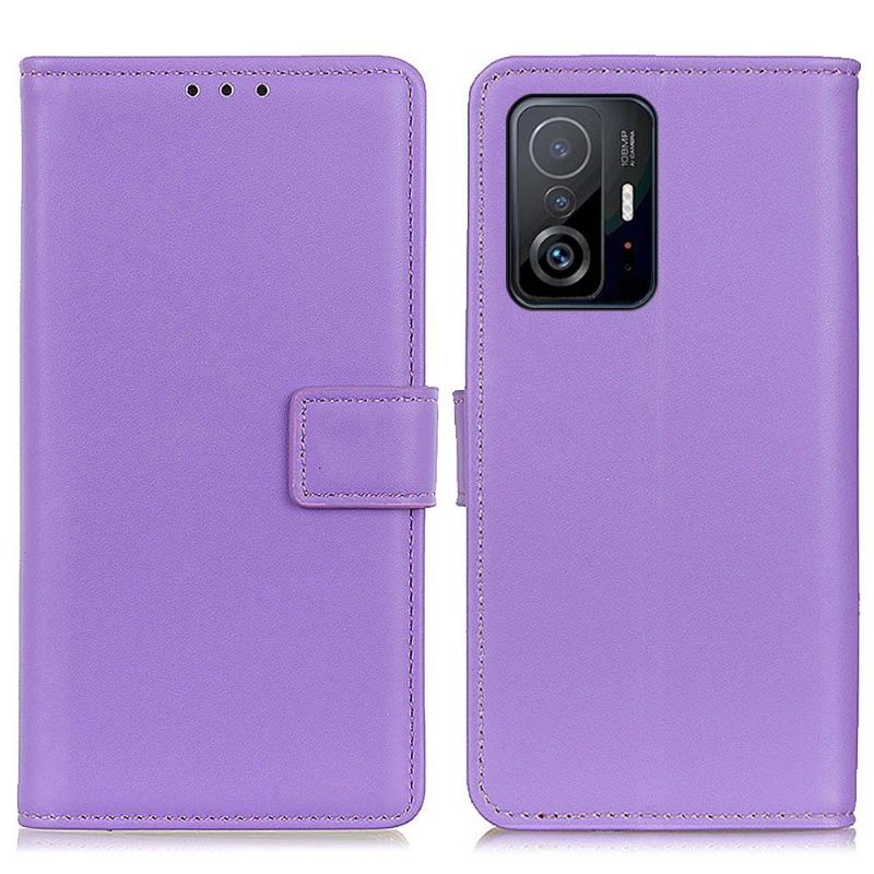 Læder Cover Xiaomi 11T / 11T Pro Basic Imiteret Læder