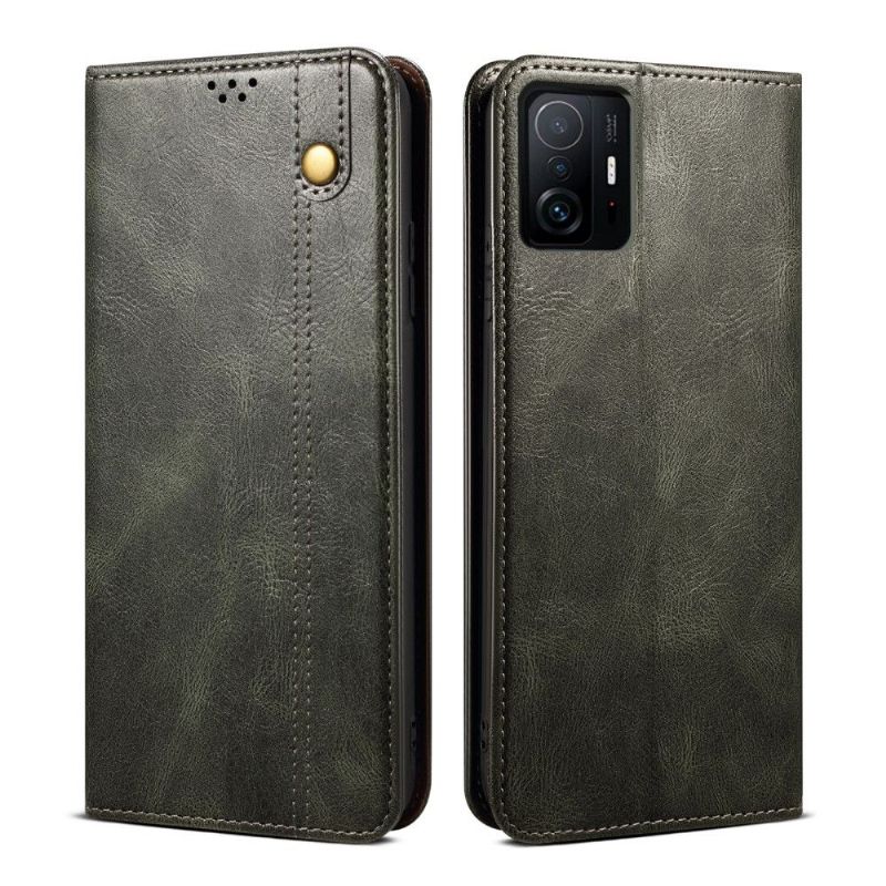 Læder Cover Xiaomi 11T / 11T Pro Original Ernestine Udsatte Sømme