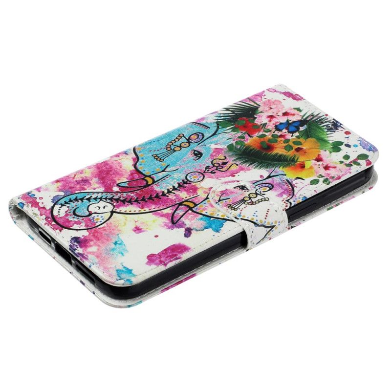 Flip Cover Motorola Edge 50 Premium Blomsterelefant