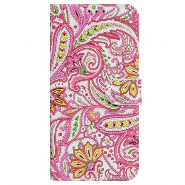 Flip Cover Til Motorola Edge 50 Premium Blomster Med Rem