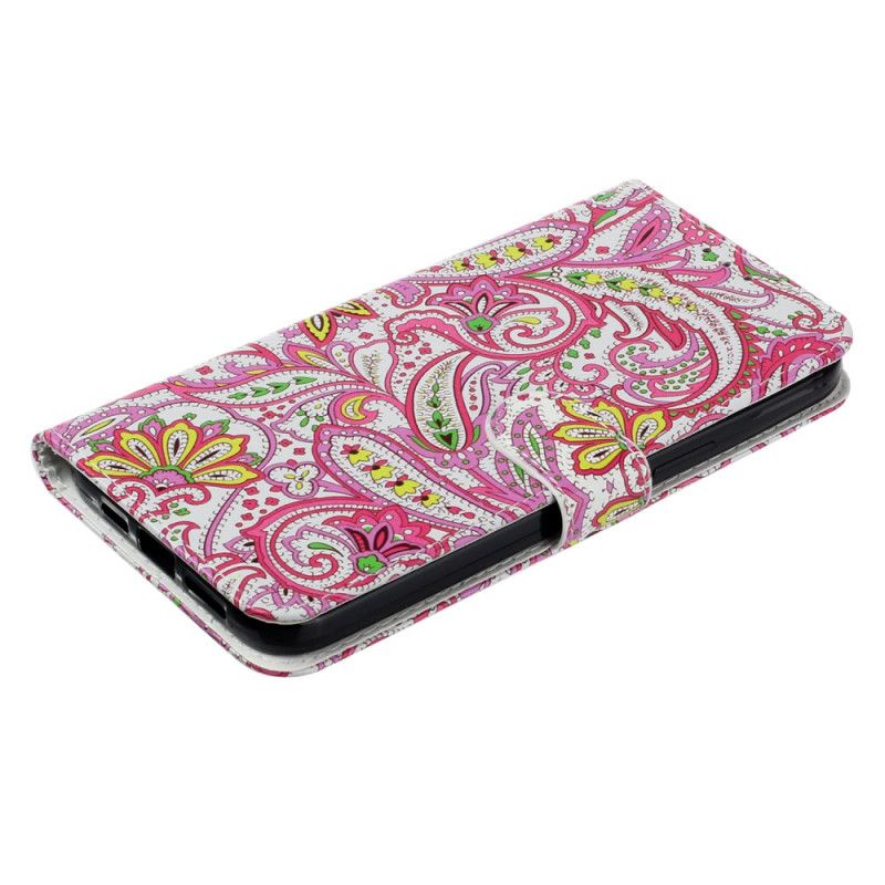 Flip Cover Til Motorola Edge 50 Premium Blomster Med Rem