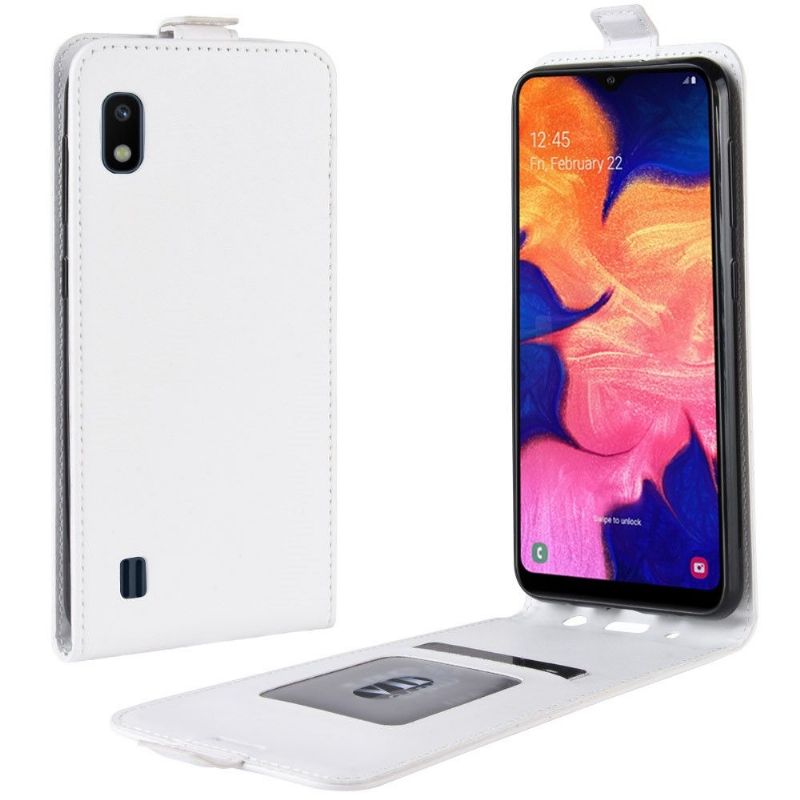 Etui Samsung Galaxy A10 Flip Cover Lodret Kunstlæder