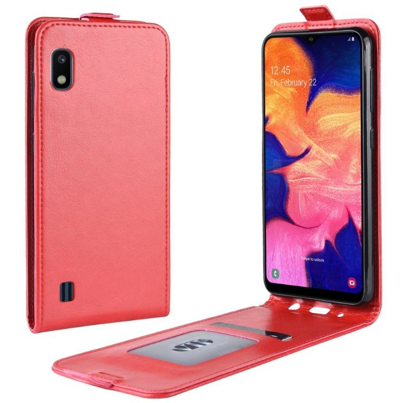 Etui Samsung Galaxy A10 Flip Cover Lodret Kunstlæder