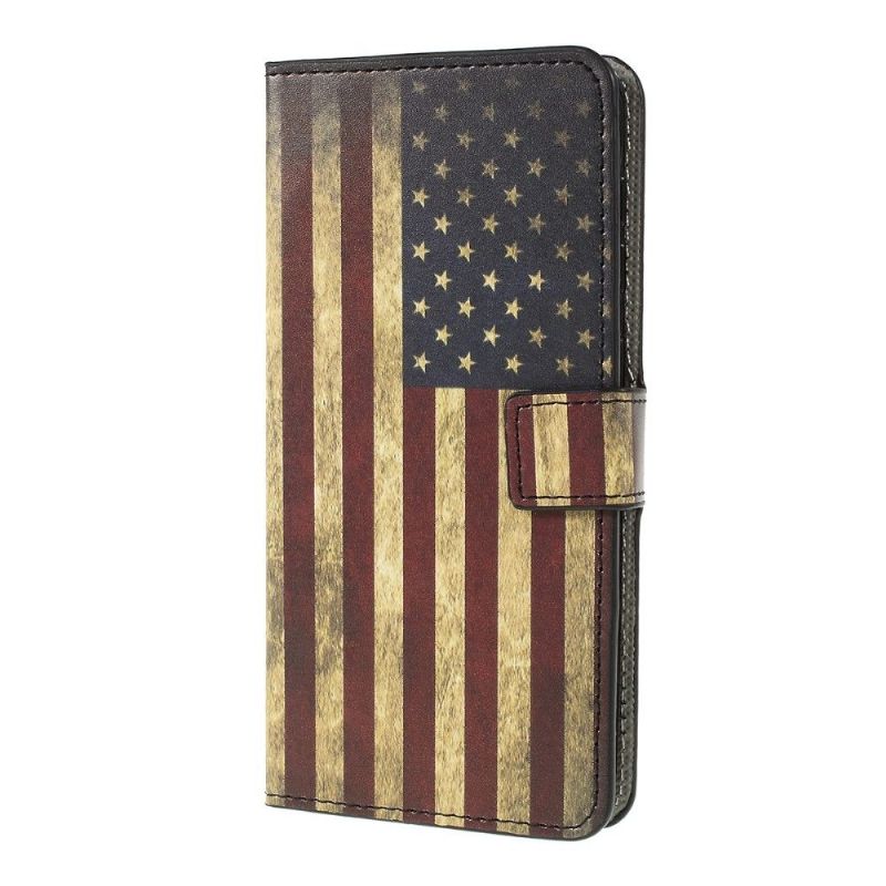 Etui Samsung Galaxy A10 Vintage Amerikansk Flag