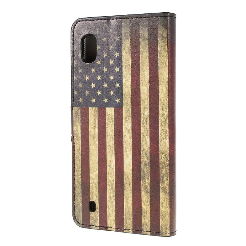 Etui Samsung Galaxy A10 Vintage Amerikansk Flag