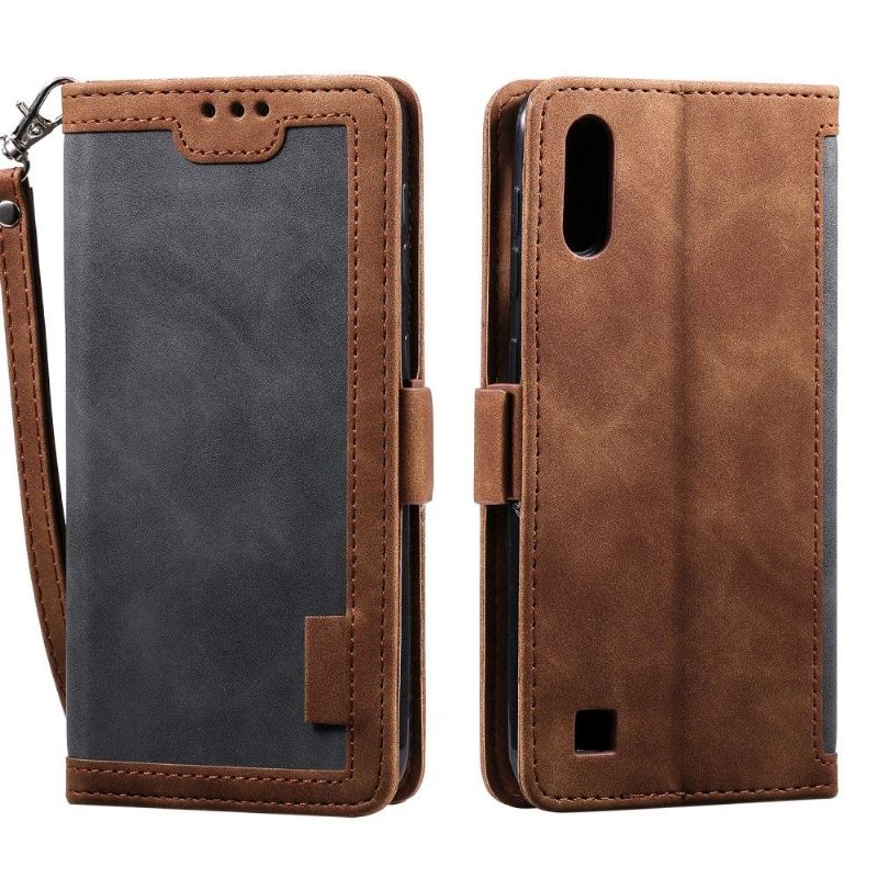 Flip Cover Samsung Galaxy A10 Med Snor Vintage Kortholder