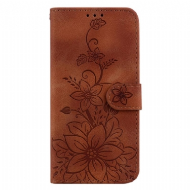 Flip Cover Xiaomi 14 Blomstermønster