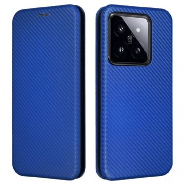 Læder Cover Xiaomi 14 Telefon Etui Kulfiber