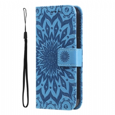 Læder Cover Xiaomi 14 Telefon Etui Mandala Med Rem