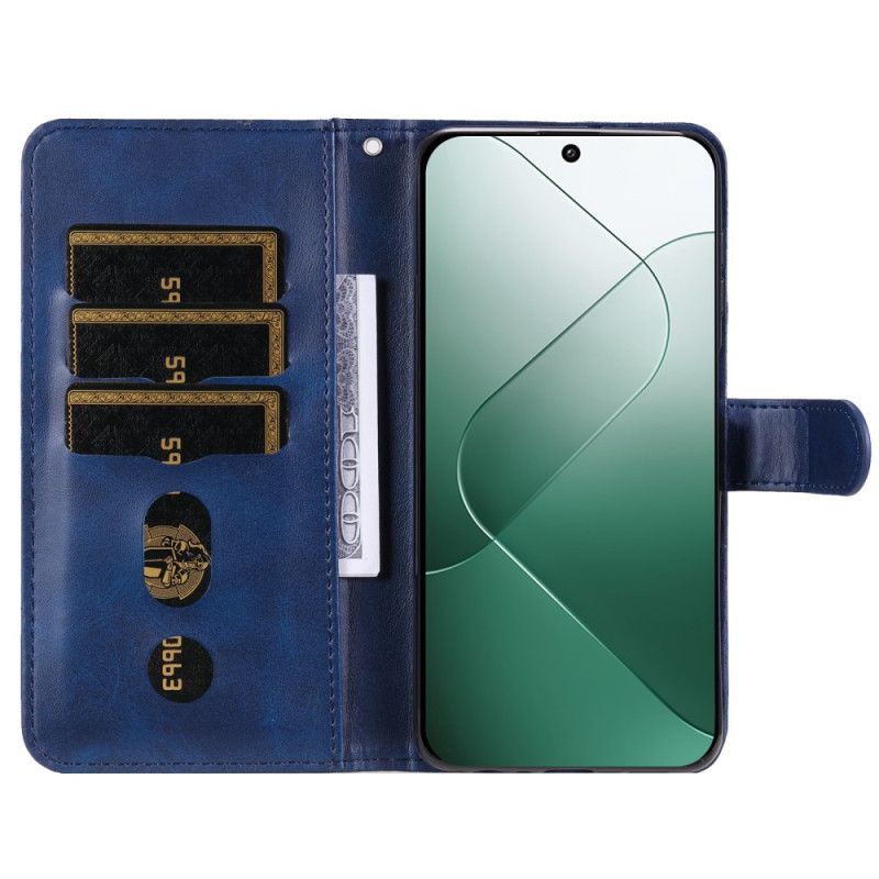 Læder Cover Xiaomi 14 Telefon Etui Møntpung