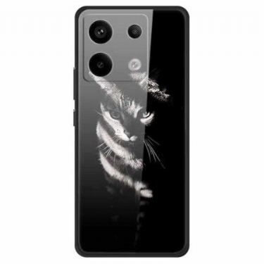 Cover Til Xiaomi Redmi Note 13 Pro 5g Shadow Cat Hærdet Glas