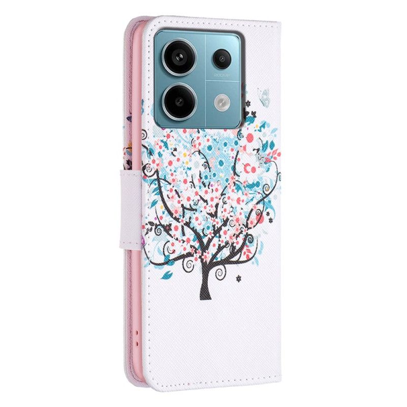 Flip Cover Xiaomi Redmi Note 13 Pro 5g Blomstrende Træ