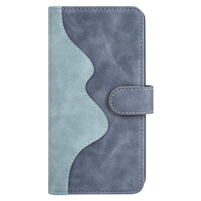 Læder Cover Xiaomi Redmi Note 13 Pro 5g Telefon Etui Tofarvet Design