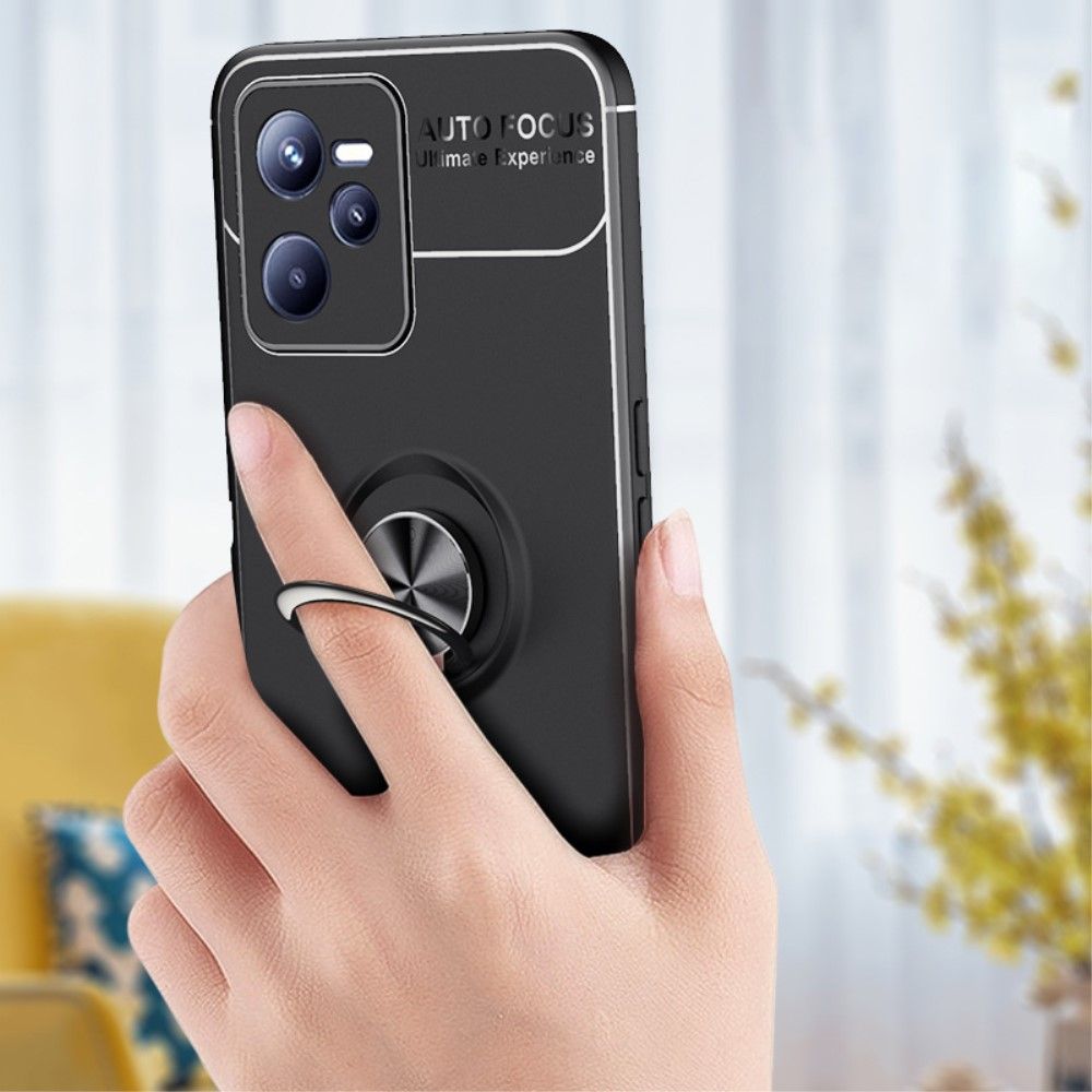 Cover Realme C35 Silikone Med Roterende Støtte