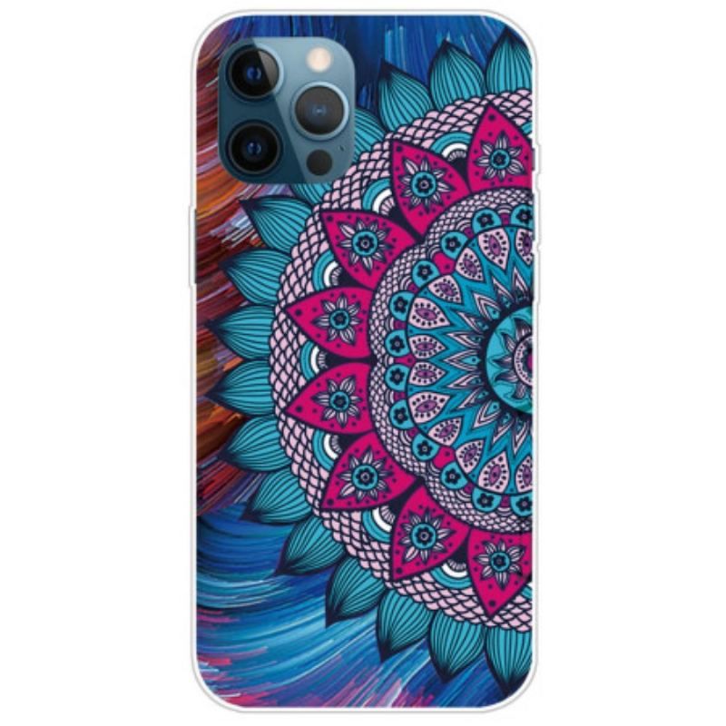 Cover iPhone 14 Pro Farverig Mandala