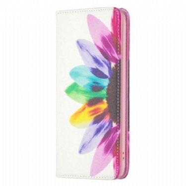 Cover iPhone 14 Pro Flip Cover Akvarel Blomst