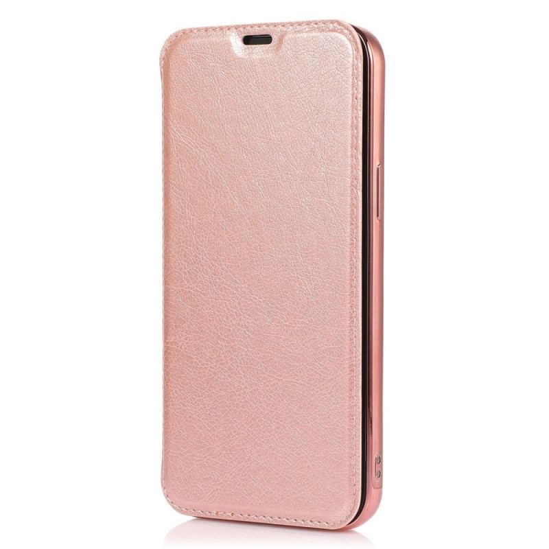 Cover iPhone 14 Pro Flip Cover Kortholder I Imiteret Læder