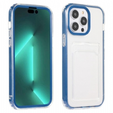 Cover iPhone 14 Pro Gennemsigtig Kortholder