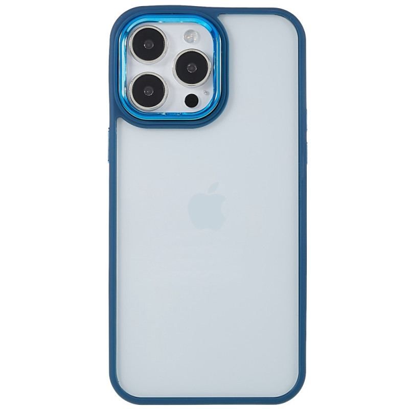 Cover iPhone 14 Pro Gennemsigtige Farvede Kanter