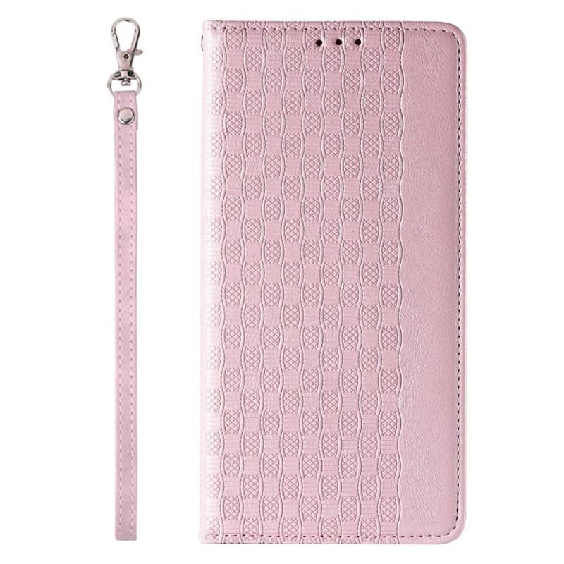Cover iPhone 14 Pro Med Snor Flip Cover Vintage Strappy