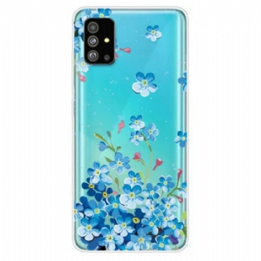 Cover Samsung Galaxy S20 Plus / S20 Plus 5G Blå Blomster