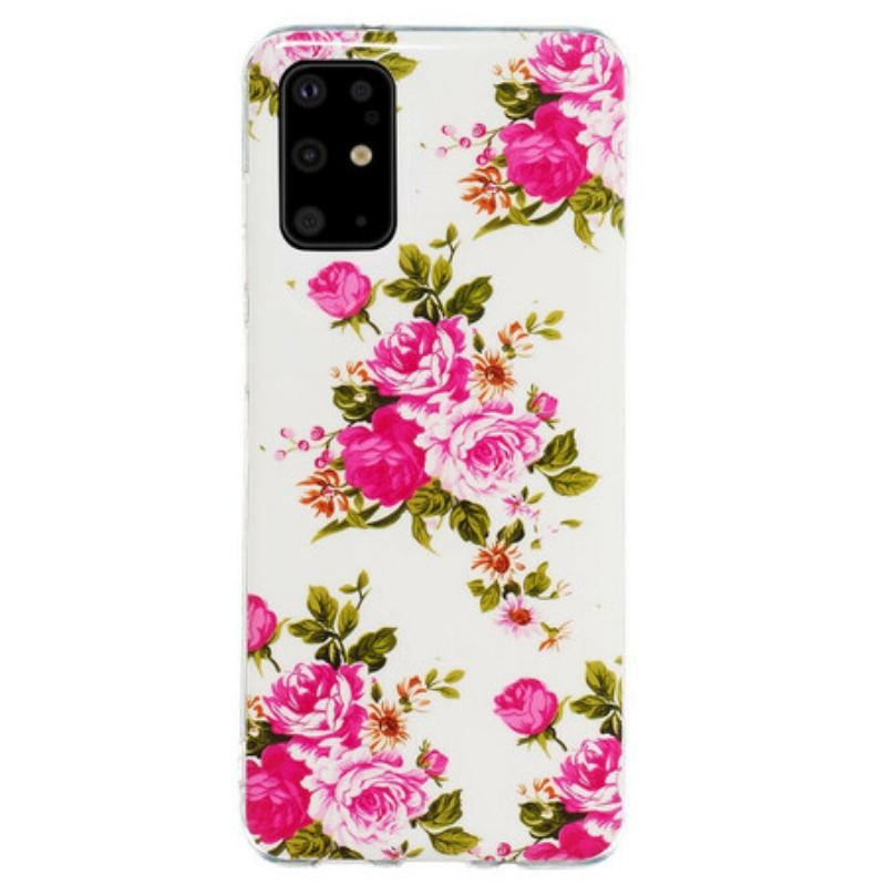 Cover Samsung Galaxy S20 Plus / S20 Plus 5G Fluorescerende Blomster