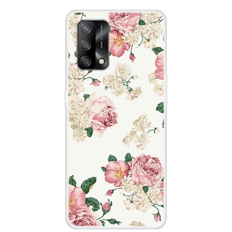 Cover Oppo A74 4G Blomster