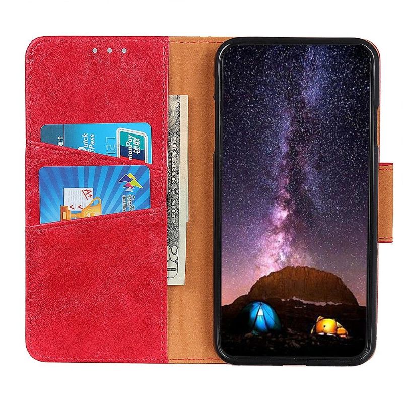 Etui Oppo A74 4G Edouard Classic Imiteret Læder