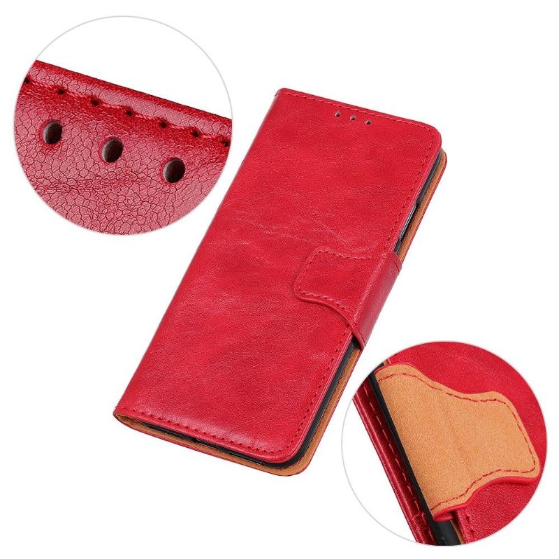 Etui Oppo A74 4G Edouard Classic Imiteret Læder