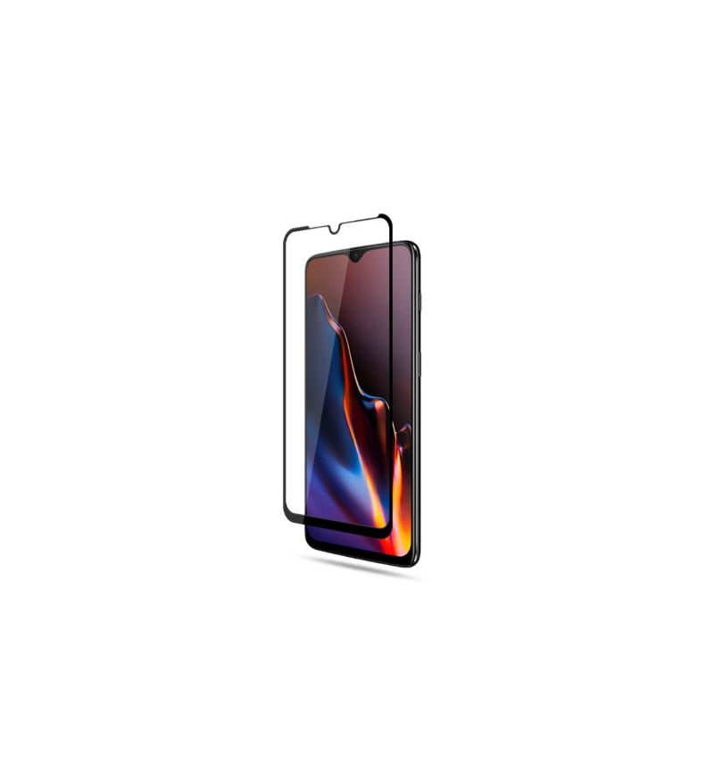 Oneplus 6T Fuld Størrelse Hærdet Glas Skærmbeskytter - Sort