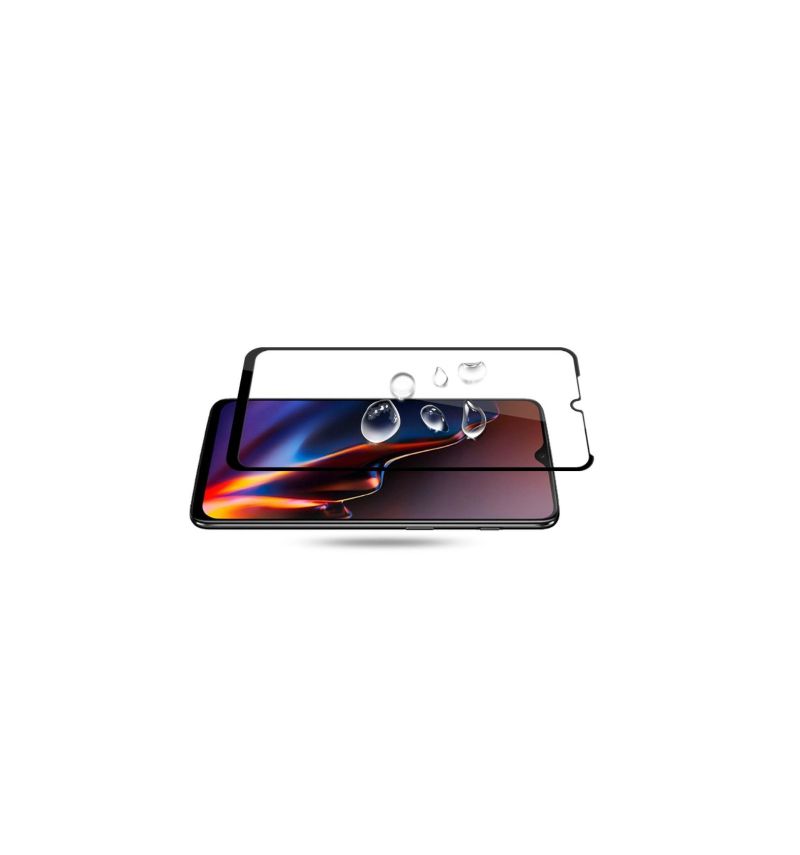 Oneplus 6T Fuld Størrelse Hærdet Glas Skærmbeskytter - Sort