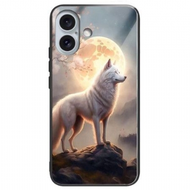 Cover Til iPhone 16 Plus Moonlight Wolf Hærdet Glas