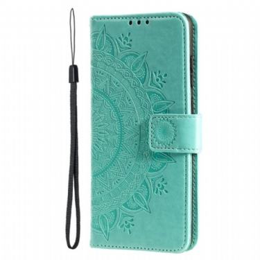 Læder Cover iPhone 16 Plus Telefon Etui Mandala Søn