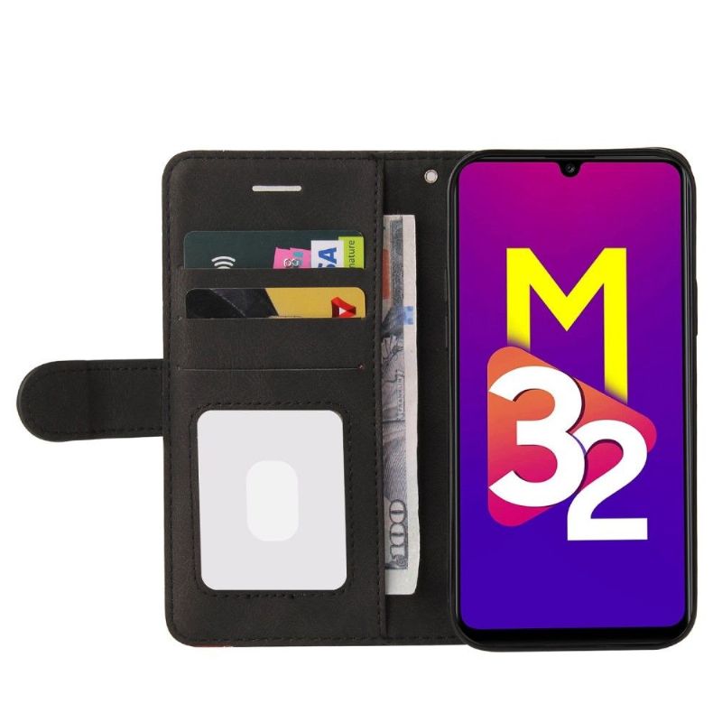 Flip Cover Samsung Galaxy M32 Anti-fald Bicolor Kunstnerisk