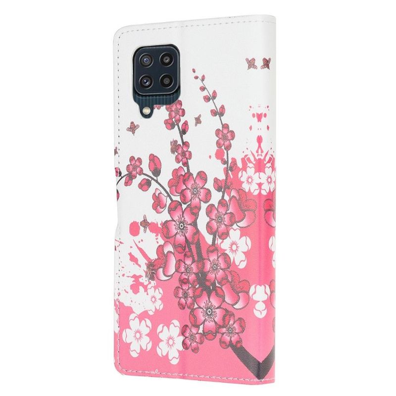 Flip Cover Samsung Galaxy M32 Hemming Japansk Abrikos