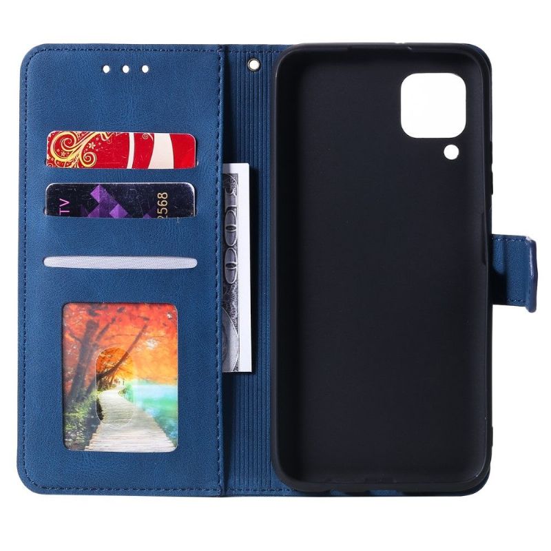 Flip Cover Samsung Galaxy M32 Med Snor Læder Cover Tofarvet Folio