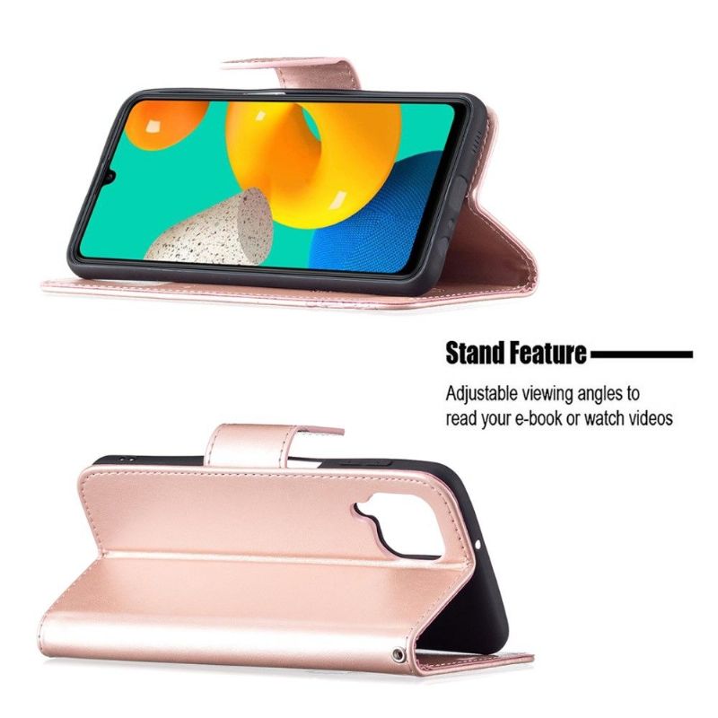 Flip Cover Samsung Galaxy M32 Support Funktion Sommerfugle