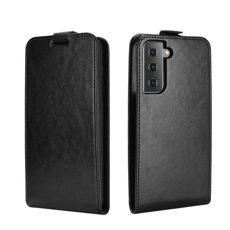 Flip Cover Samsung Galaxy S21 Plus 5G Anti-fald Læder Cover Lodret Kunstlæder