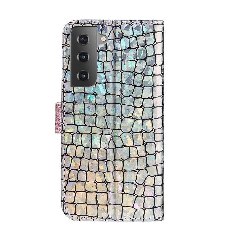 Flip Cover Samsung Galaxy S21 Plus 5G Anti-fald Luksus Croc Effekt