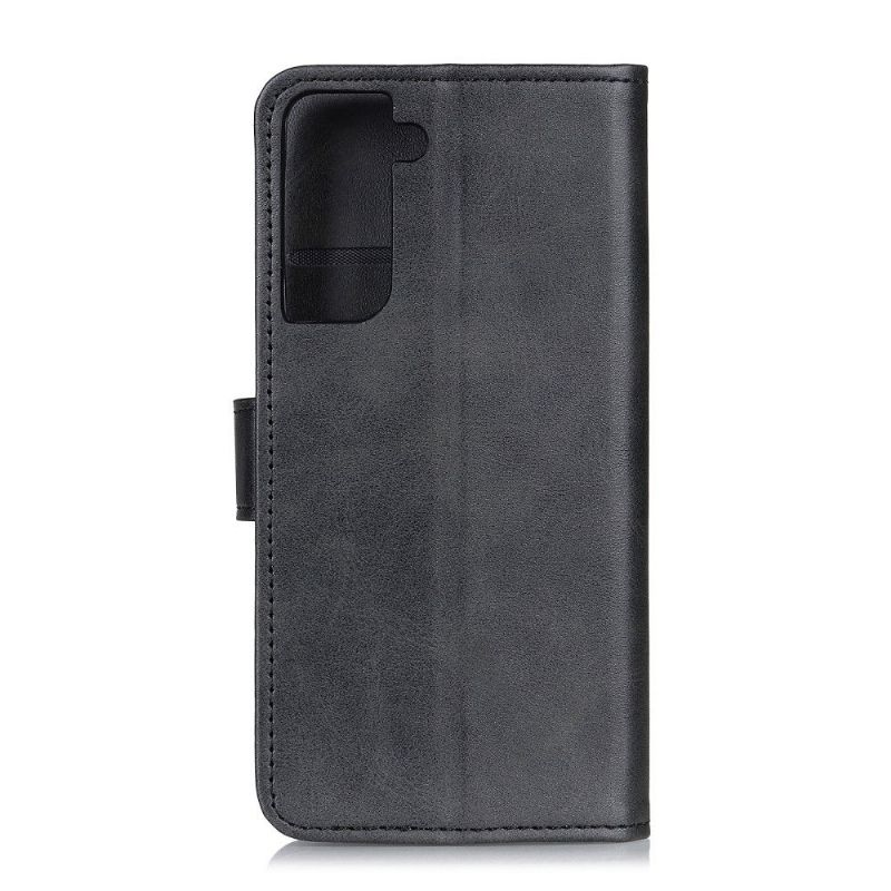 Flip Cover Samsung Galaxy S21 Plus 5G Hemming Marius Mat Lædereffekt