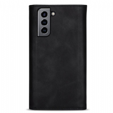 Flip Cover Samsung Galaxy S21 Plus 5G Hemming Punge Etui Lædereffekt N.bekus