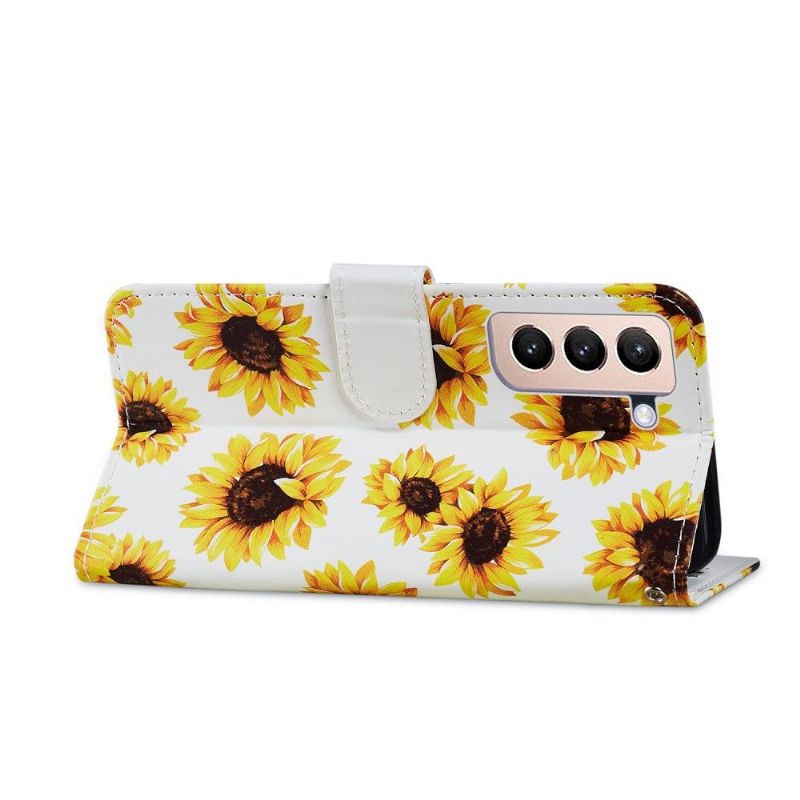 Flip Cover Samsung Galaxy S21 Plus 5G Solsikkeblomst