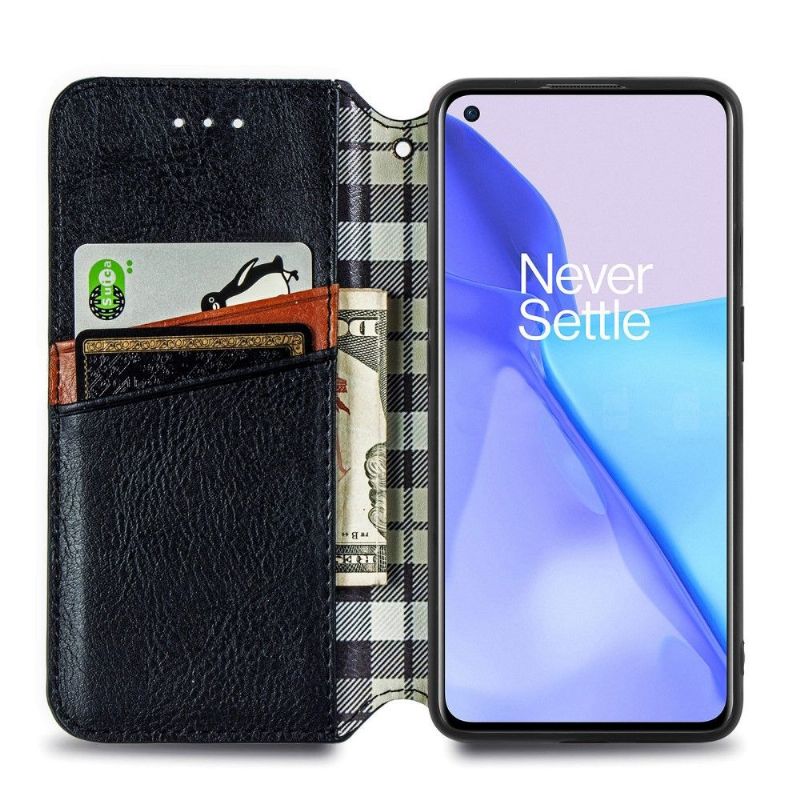 Flip Cover OnePlus 9 Kub Design Kortholder